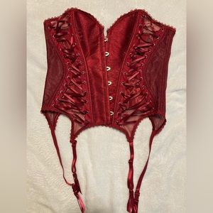 Burgundy adore me corset size large